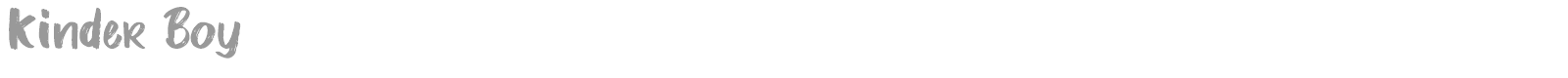 Kinder Boy font preview
